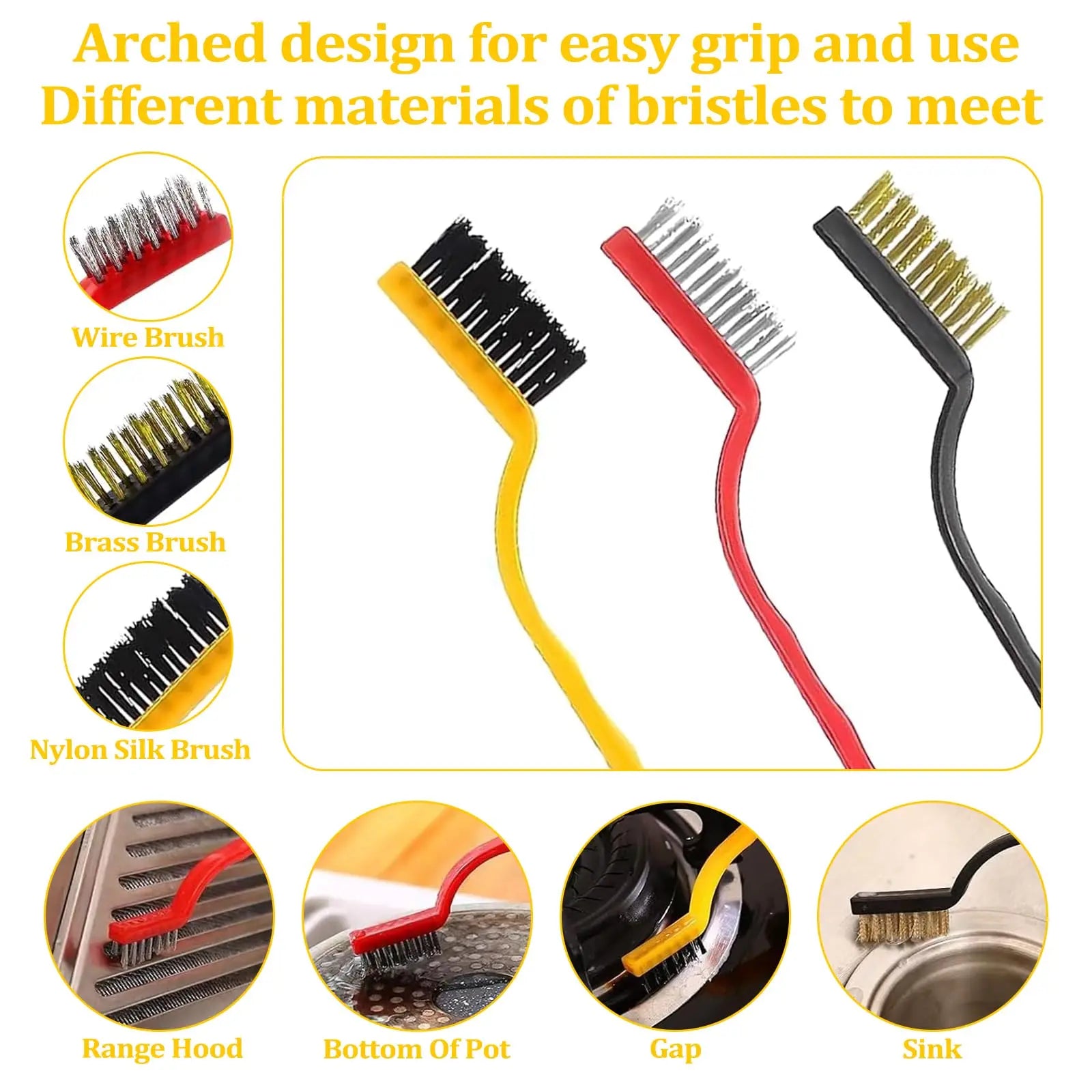 7-Piece Detail Cleaning Brush & Scraper Set