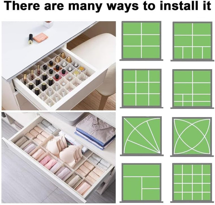 20-Piece Customisable Drawer Divider Set