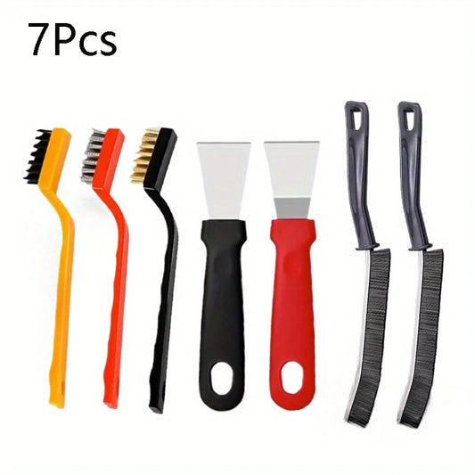 7-Piece Detail Cleaning Brush & Scraper Set