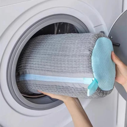 Shoe Washing Bag Zippers Closure Shoes Cleaning Bag Padded Net Shoe Laundry Fluffy Fibers Sneaker Washing Machine Laundry Bags