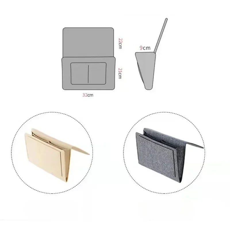 Felt Bedside Storage Caddy