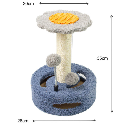 Sunflower Cat Scratching Post – 35cm