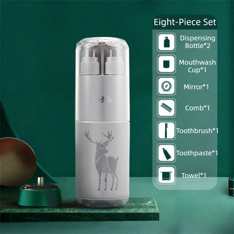 8-in-1 Travel Toiletry Organiser – Grey