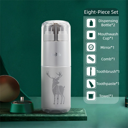 8-in-1 Travel Toiletry Organiser – Grey
