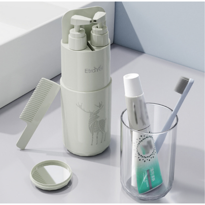 8-in-1 Travel Toiletry Organiser – Grey