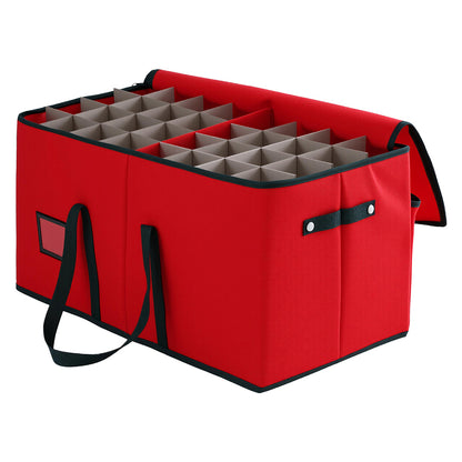 Jingle Jollys 128-Slot Christmas Bauble Storage Box