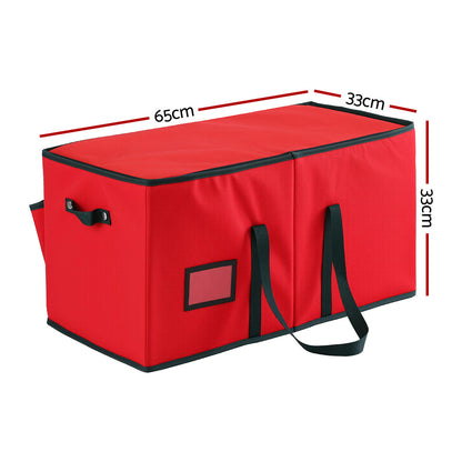 Jingle Jollys 128-Slot Christmas Bauble Storage Box