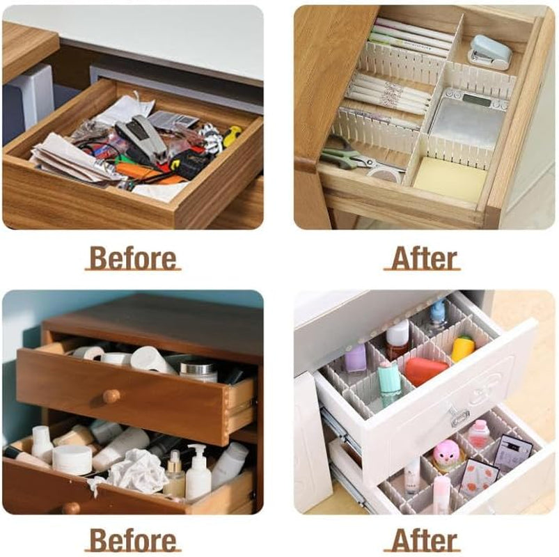 20-Piece Customisable Drawer Divider Set