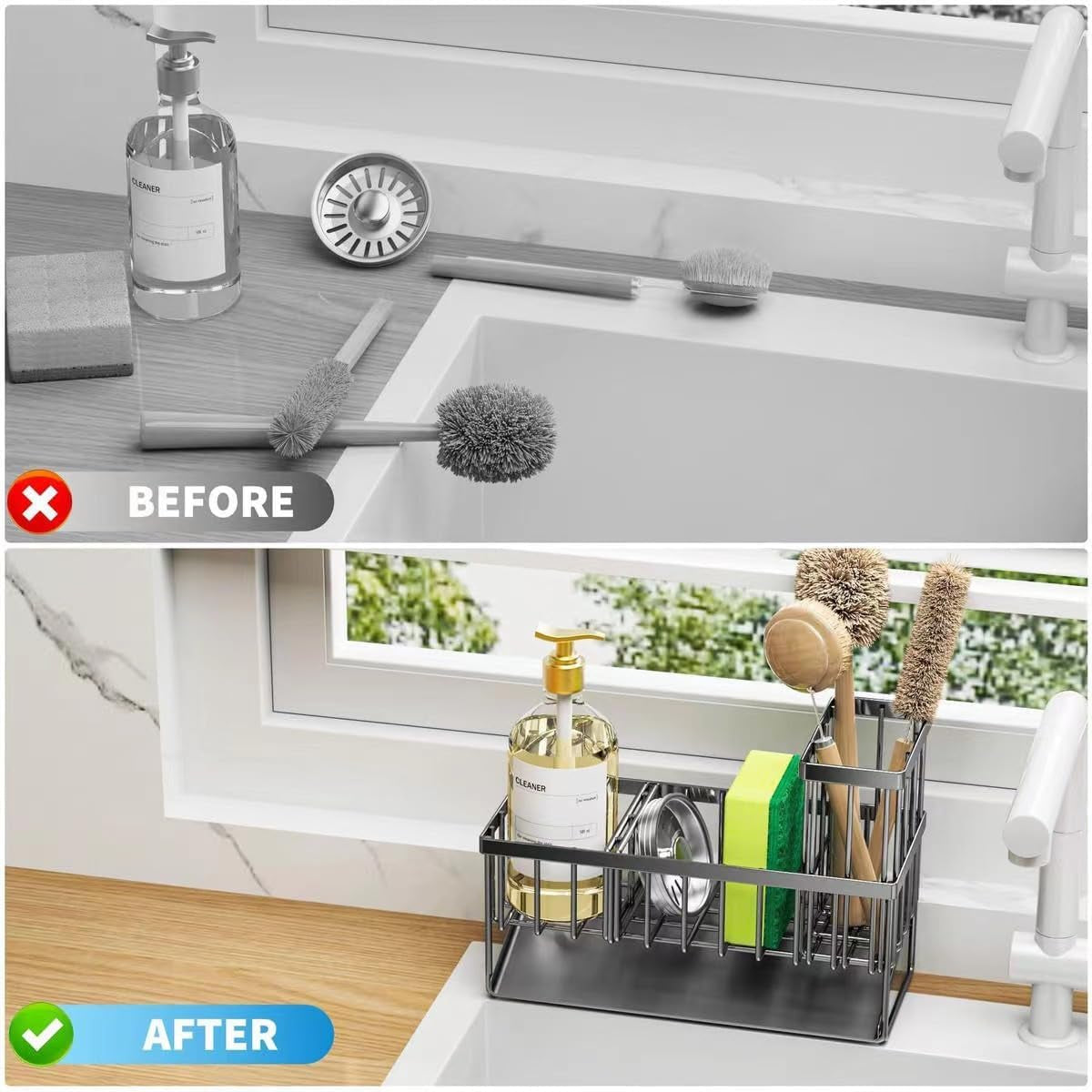 Stainless Steel Kitchen Sink Caddy