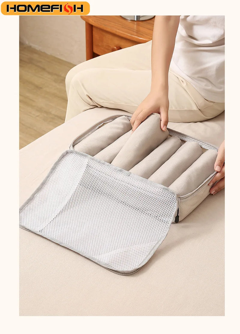 3-Piece Travel Compression Packing Cube, Travel Bag Luggage Organizer Travel Essentials Carry-On Luggage