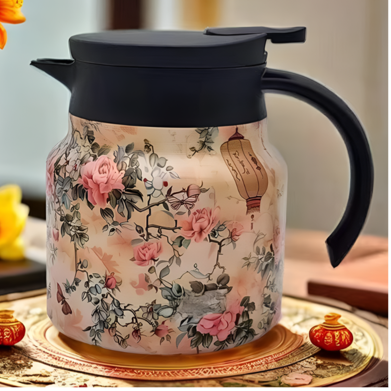 Vintage Floral Insulated Tea & Coffee Pot – 800ml
