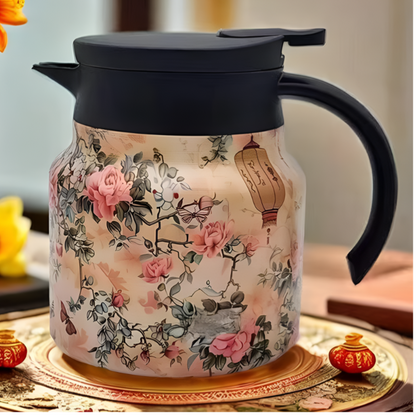 Vintage Floral Insulated Tea & Coffee Pot – 800ml